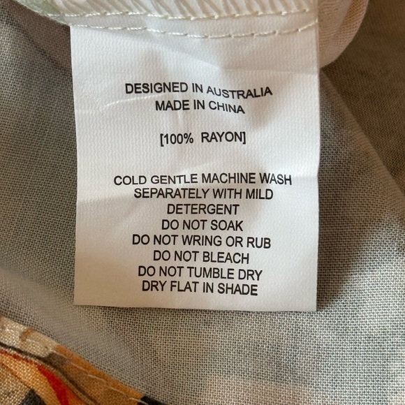 LABEL OF LOVE Italian Scenic Countryside Isadora Lightweight Sun Dress Size M - Picture 6 of 9